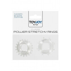 Anelli per Pene Power Stretchy Rings Clear 2Pcs