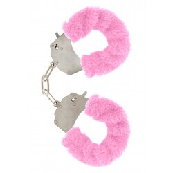 Handcuffs plush color pink,for erotic games