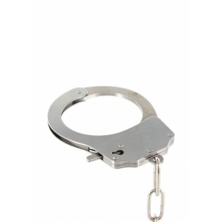 Handcuffs plush color white,for erotic games