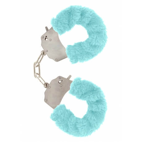 Handcuffs plush color blue,for erotic games