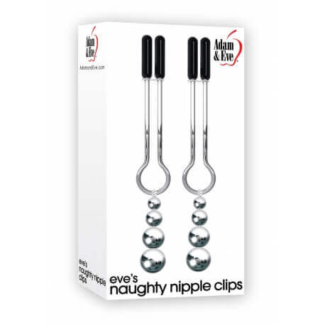 Pliers for nipples EVE'S NAUGHTY NIPPLE CLIPS SILVER