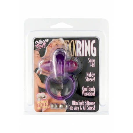 Anello vibrante RABBIT VIBRATING COCKRING PURPLE