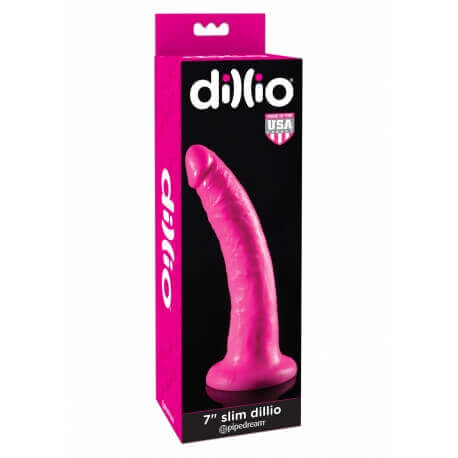 Dildo Realistic DILDO 7 INCH SLIM PINK