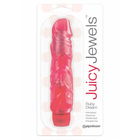 Vibrator the Realistic Jelly JUICY JEWELS VIBE RUBY DREAM