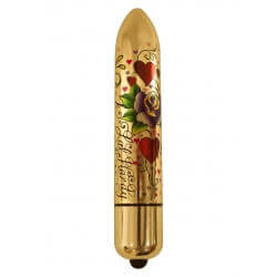 Vibrator Stylized AND INK RO-160MM HEARTS N ' ROSES