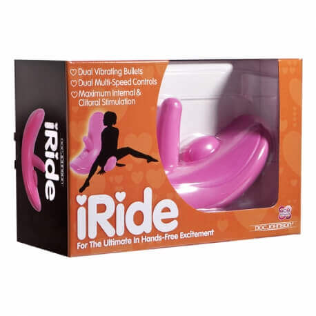 Dildo rocking IRIDE WITH DUAL BULLETS PINK