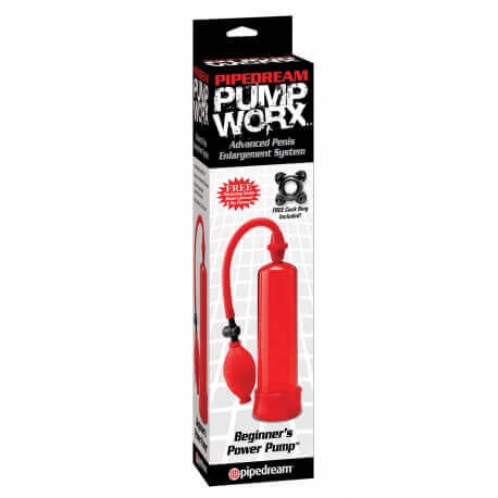 PUMP FOR LENGTHENING THE PENIS PW BEGINNERS POWER PUMP RED