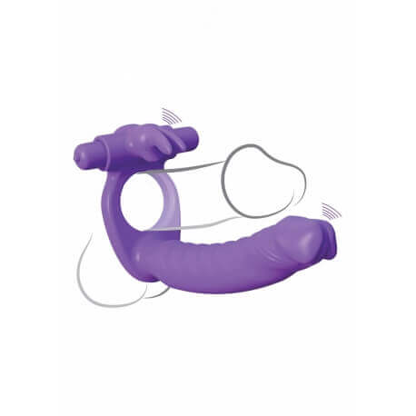 RING WITH VIBRATOR RABBIT ANAL AND Double Delight