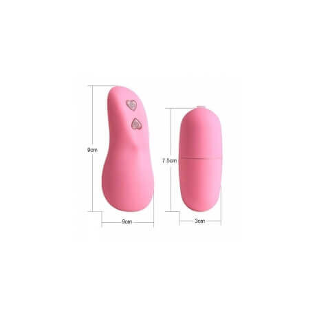 Egg Vibrating Wireless Pink Heart 10 Functions