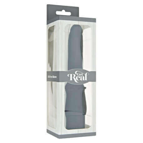 Vibrator Classic Smooth Crown Black and Flesh