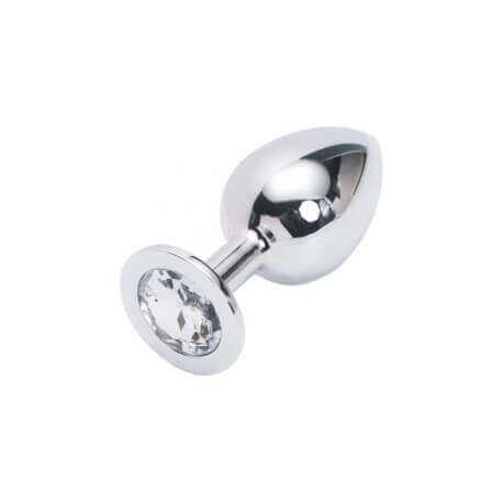 Plug anal argento small 7,5 cm