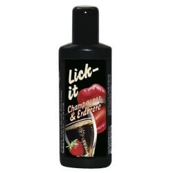 Lubrificante 'Lick-It' Champagne e Fragole - 50 ml