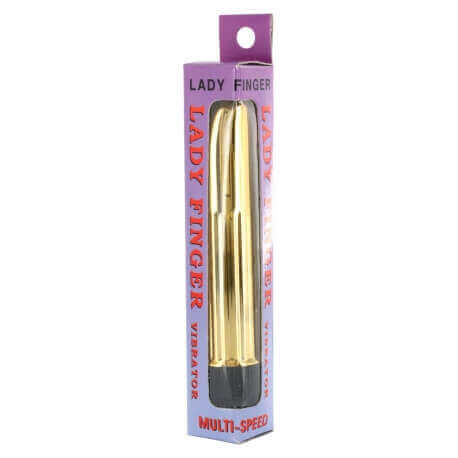 Vibrator Point G Lady Finger Silver and Gold