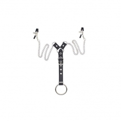 CLAMPS FOR NIPPLES WITH THREE RINGS FOR PENIS SEXTREME