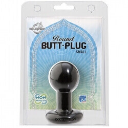Plung Anale Round Buttplug Small Black